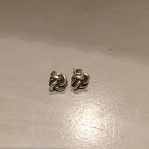 Sterling Silver James Avery Knot Earrings